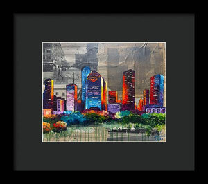 Houston, A Century in Contrast - Framed Print