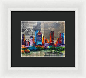 Houston, A Century in Contrast - Framed Print