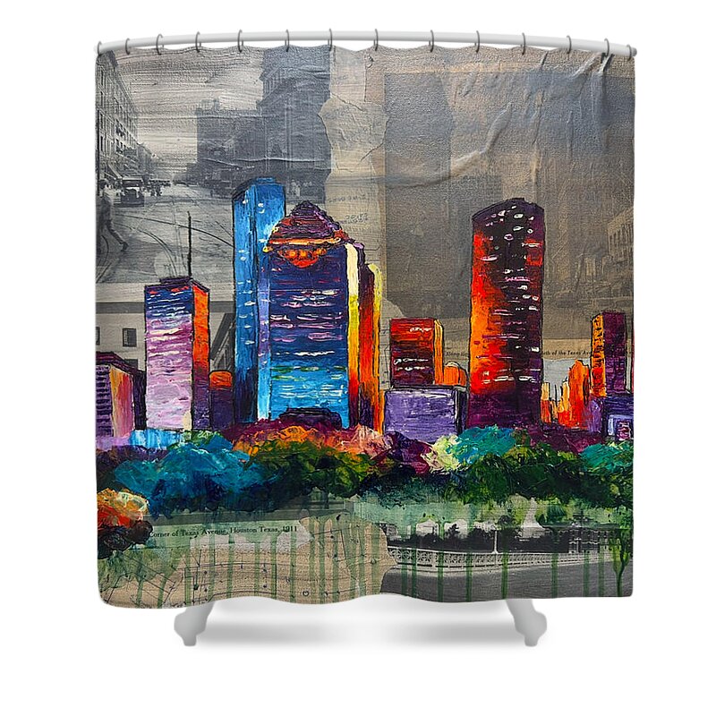 Houston, A Century in Contrast - Shower Curtain