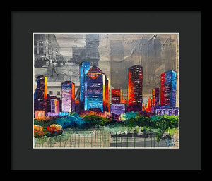 Houston, A Century in Contrast - Framed Print