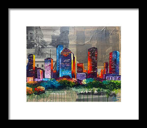 Houston, A Century in Contrast - Framed Print