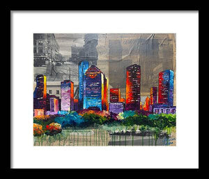 Houston, A Century in Contrast - Framed Print