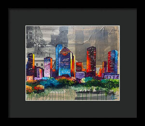 Houston, A Century in Contrast - Framed Print