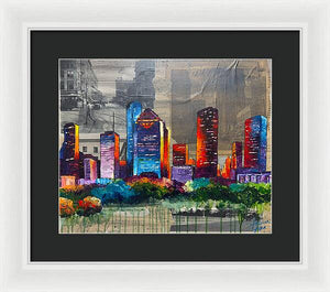 Houston, A Century in Contrast - Framed Print