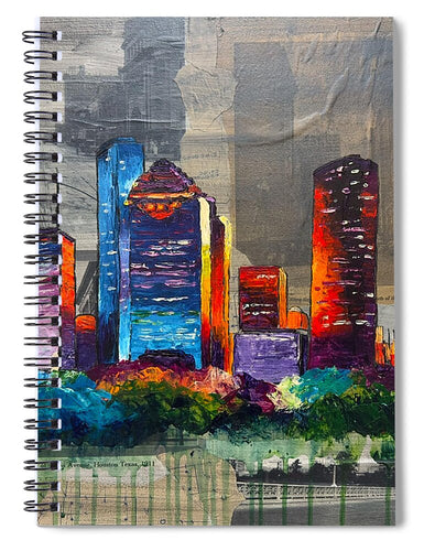 Houston, A Century in Contrast - Spiral Notebook