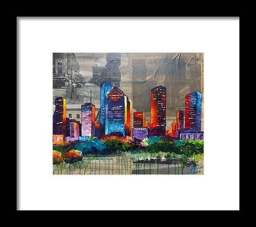 Houston, A Century in Contrast - Framed Print