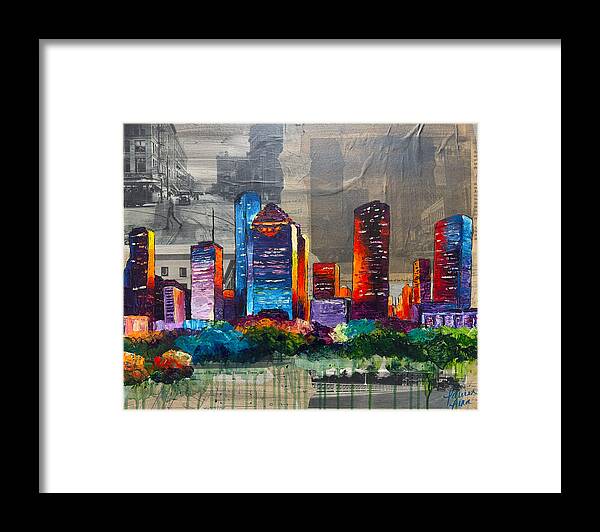 Houston, A Century in Contrast - Framed Print