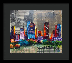 Houston, A Century in Contrast - Framed Print