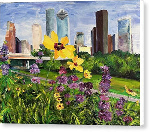 Houston Flowers - Canvas Print