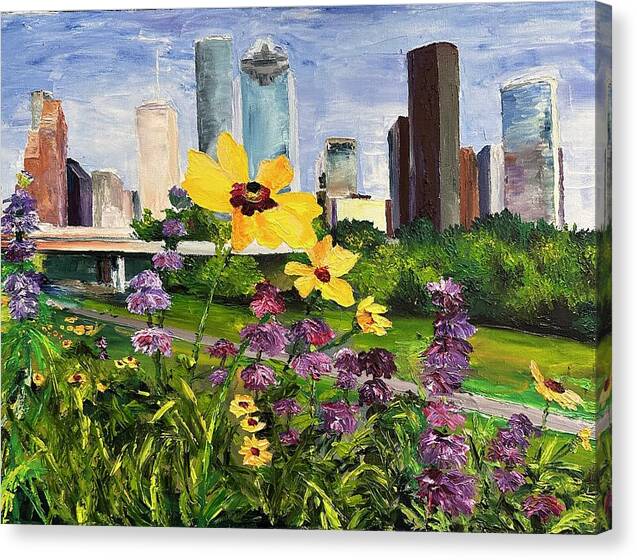 Houston Flowers - Canvas Print