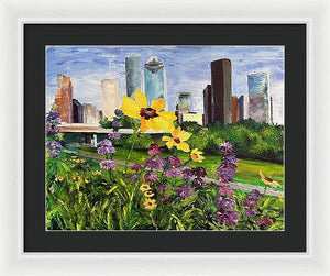 Houston Flowers - Framed Print