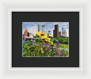 Houston Flowers - Framed Print