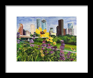 Houston Flowers - Framed Print