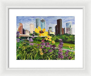 Houston Flowers - Framed Print