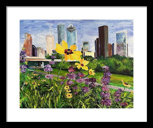 Houston Flowers - Framed Print