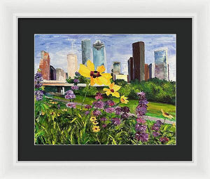 Houston Flowers - Framed Print