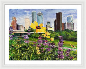 Houston Flowers - Framed Print