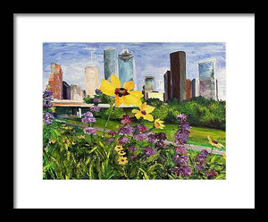 Houston Flowers - Framed Print