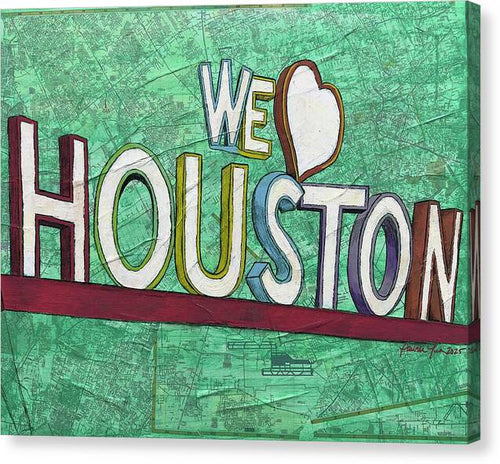 Houstons Heart - Canvas Print