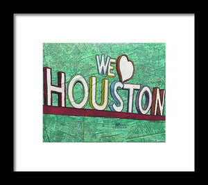Houstons Heart - Framed Print