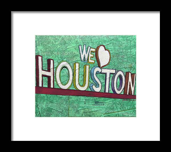 Houstons Heart - Framed Print