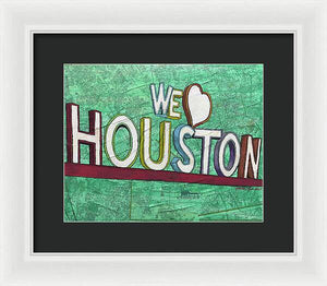 Houstons Heart - Framed Print