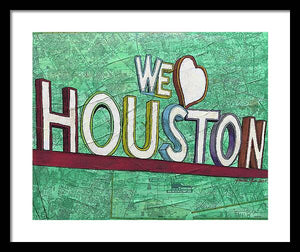Houstons Heart - Framed Print