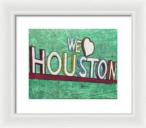 Houstons Heart - Framed Print