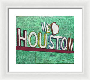 Houstons Heart - Framed Print