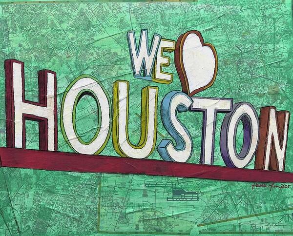 Houstons Heart - Art Print