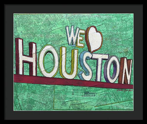 Houstons Heart - Framed Print