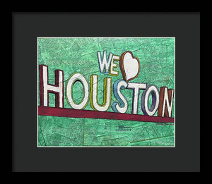Houstons Heart - Framed Print