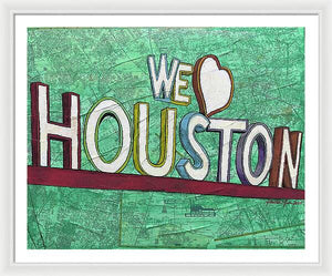 Houstons Heart - Framed Print
