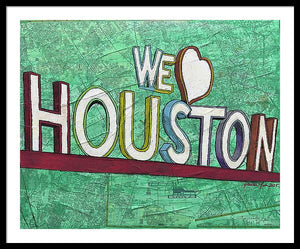 Houstons Heart - Framed Print