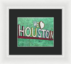 Houstons Heart - Framed Print