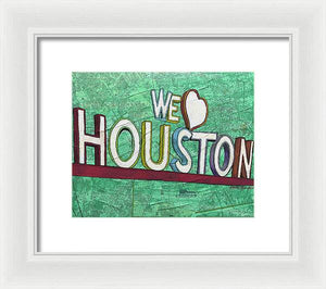Houstons Heart - Framed Print