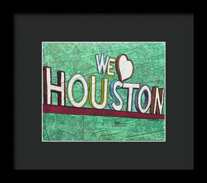 Houstons Heart - Framed Print