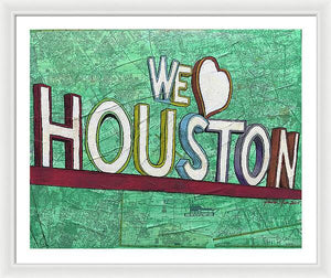 Houstons Heart - Framed Print