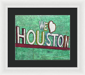 Houstons Heart - Framed Print