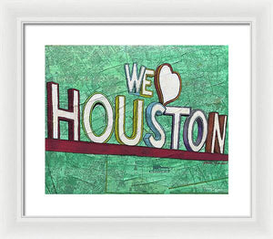 Houstons Heart - Framed Print