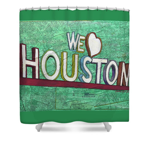 Houstons Heart - Shower Curtain