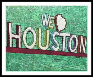 Houstons Heart - Framed Print