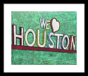 Houstons Heart - Framed Print