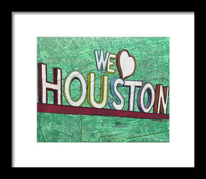 Houstons Heart - Framed Print