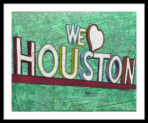 Houstons Heart - Framed Print