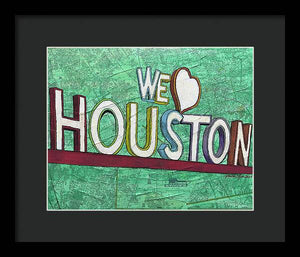 Houstons Heart - Framed Print