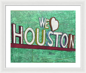 Houstons Heart - Framed Print