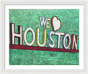 Houstons Heart - Framed Print