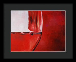 A Glass of Wine - Framed Print