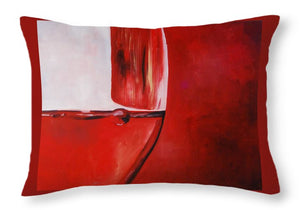 A Glass of Wine - Throw Pillow